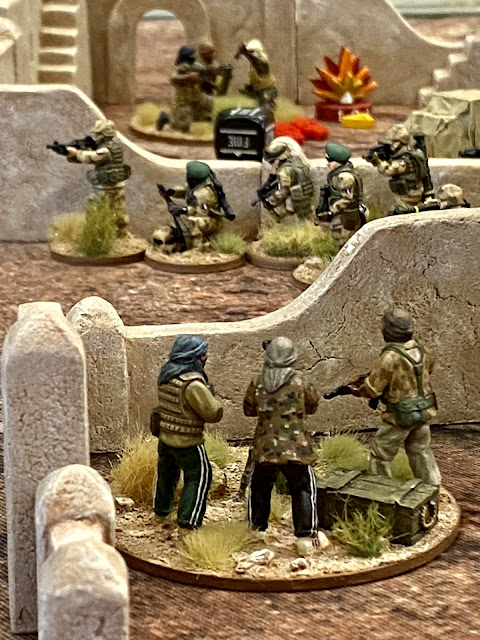 Bolt Action Modern 28mm Wargaming: African Islamic insurgents assemble a DShK heavy machine gun