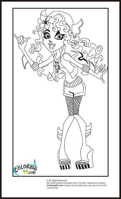 ultimate monster high coloring pages