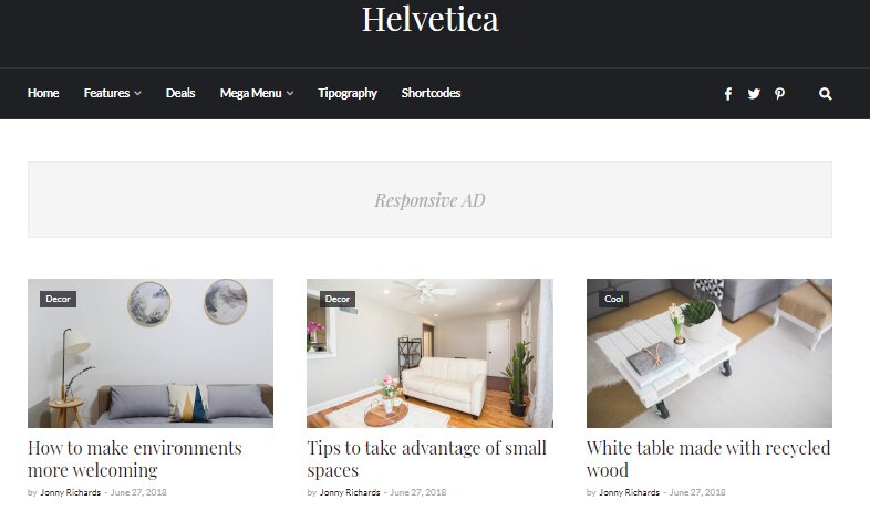 Helvetica Blogger Template
