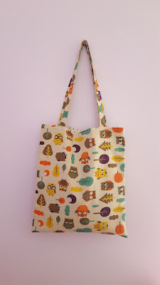 I made it Monday: cute owls tote bag