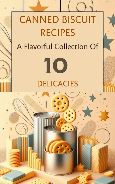 Canned Biscuit Recipes | A Flavorful Collection Of 10 Delicacies | Beige Blush Brown Modern Elegant Minimalistic Illustrated Cover Image Design (Recipe Books)
