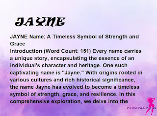 meaning of the name "JAYNE"