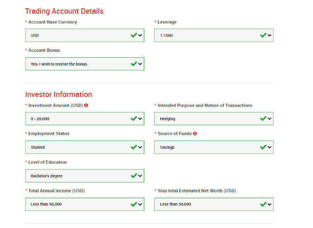 فاریکس اکاؤنٹ کیسے کھولیں  5۔How to Open a Forex Account