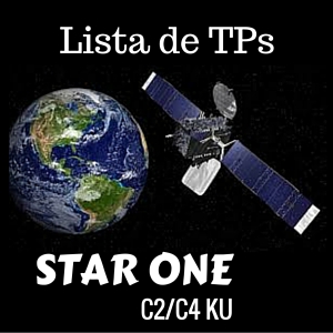 LISTA DE TPS ATUALIZADAS DO SATÉLITE STARONE C2 | C4 - 13/12/2016