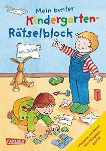 Mein bunter Kindergarten-Rätselblock: mit Jakob