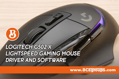 Logitech G502 X LIGHTSPEED Gaming Mouse Driver and Software