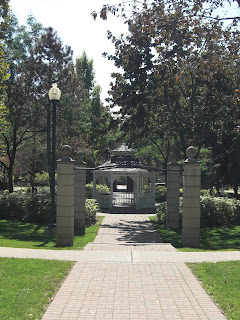 Parkette with gazebo