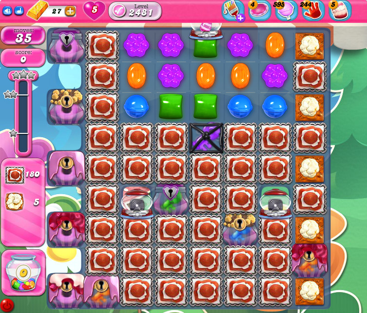 Candy Crush Saga level 2481