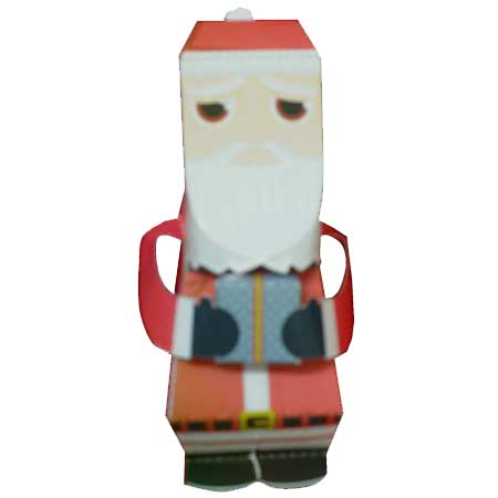 Sad Santa Papercraft