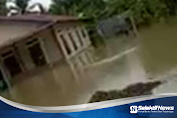 Akibat Hujan Deras Rumah Warga Tergenang  Banjir Sedalam 50 cm 