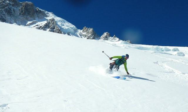 ski de rando au Col d'Argentiere Chamonix Mont Blanc Manu RUIZ