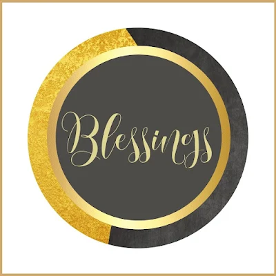 Blessings Greeting Cards Printable Sticker Labels - Gold Black Theme - 10 Free Modern Designs