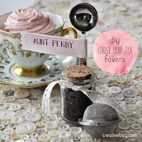diy tea favor inspiration from Creative Bag