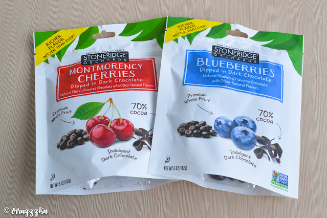 Stoneridge Orchards Montmorency Cherries Blueberries Dipped in Dark Chocolate