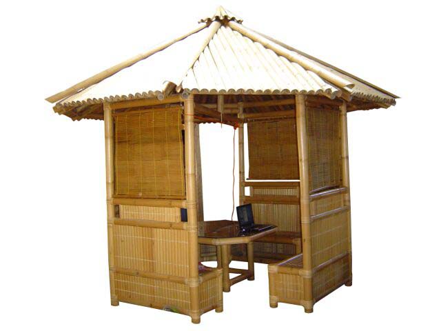 MENGANTI BAMBOO GUBUK PADEPOKAN GAZEBO 