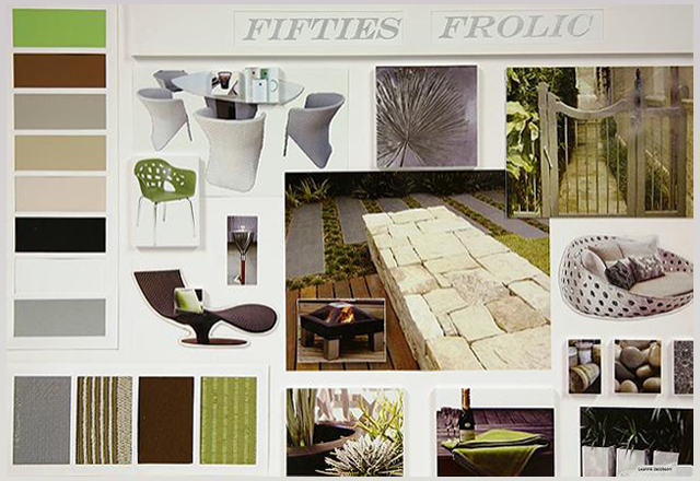 Design Presentation Board With Centre Outward Layout
