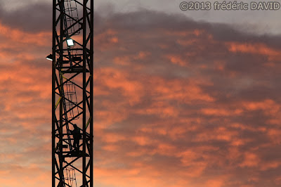 silhouette nuages grue Sénart Seine-et-Marne