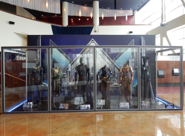 Black Panther costume exhibit ArcLight Hollywood