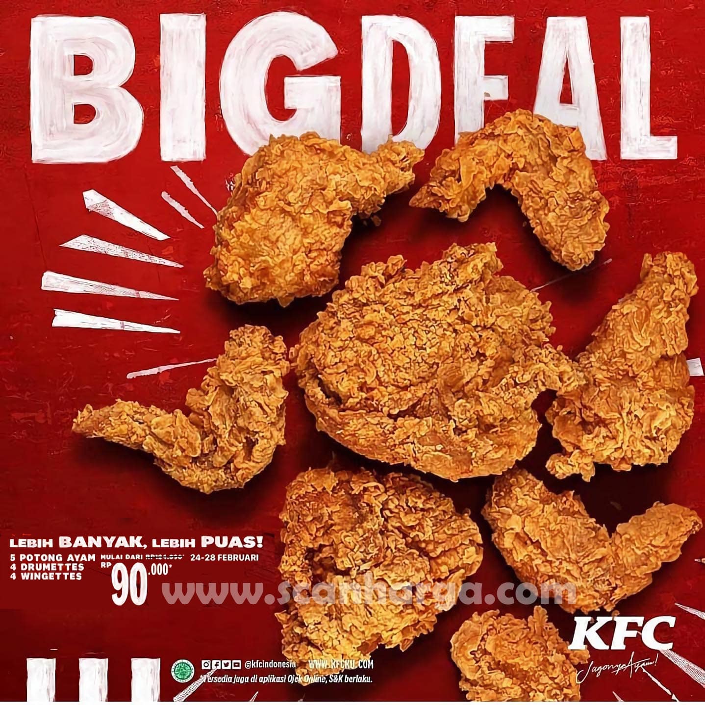 KFC BIG DEAL Promo 9 Potong Ayam Mulai dari Rp. 90.000