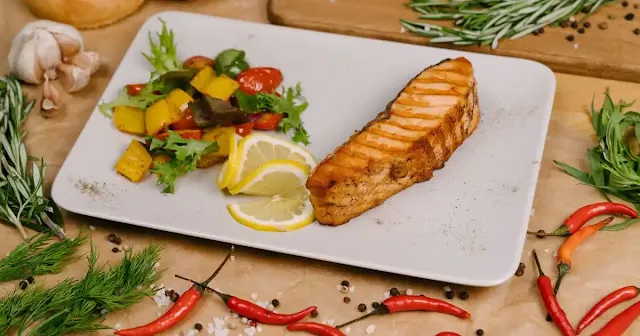 Baked Salmon with Lemon and Dill - christmas foods