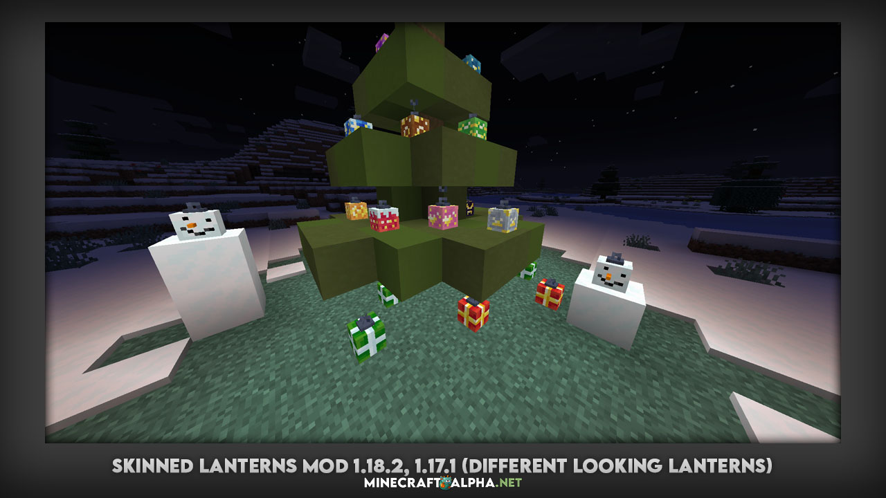 Minecraft Skinned Lanterns Mod 1.18.2, 1.17.1 (Different Looking Lanterns)