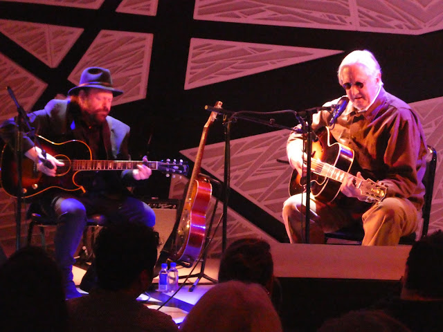 T-Bone Burnett (right) at National Sawdust on April 10