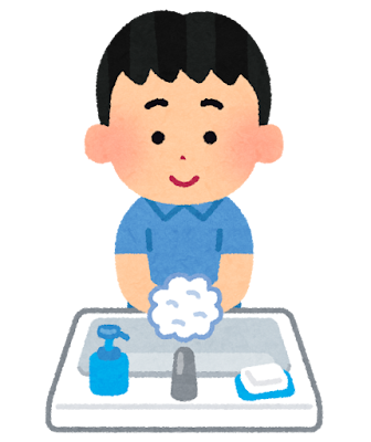 石鹸で手を洗う男の子のイラスト かわいいフリー素材集 いらすとや