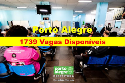 1739 vagas disponíveis no Sine Municipal de Porto Alegre