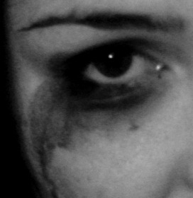 smeared mascara