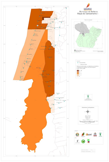 MAPA - MUNICÍPIO DE BELTERRA - MAPA DE SANEAMENTO I