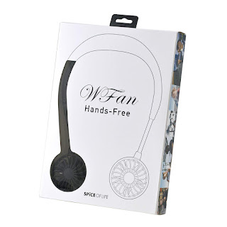 This Hands-Free Portable W Fan By SPICE OF LIFE Directs A Calming Breeze To Your Face For Beat The Heat