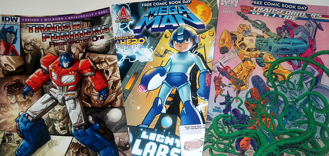 Free Comic Book Day 2014 free Mega Man Transformers comics