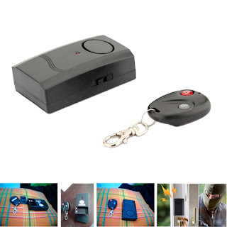 Wireless Remote Control Vibration Alarm for Door Window Possessions Security Simple to operate and reliable.