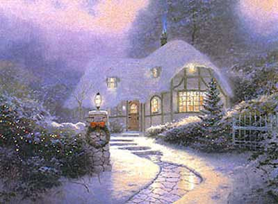 christmas snow lights