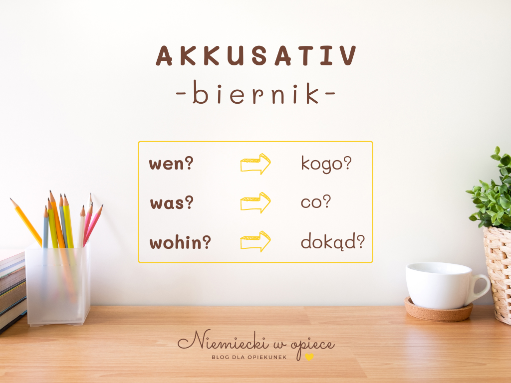 Przypadki w języku niemieckim, Akkusativ, gramatyka niemiecka