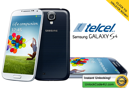 Factory Unlock Code for Samsung Galaxy S4 from Telcel Mexico