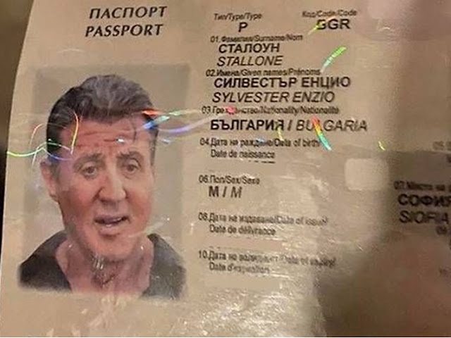 Sylvester Stallone, sahte pasaport, Rambo, Bulgaristan pasaport