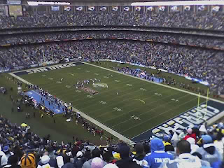 View from my seat in Qualcomm Stadium