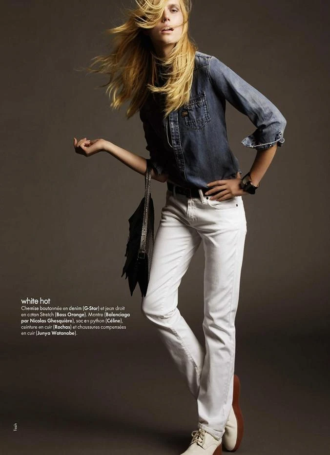 Flagrant Denim - Cato van Ee by Tesh for Elle France February 2011