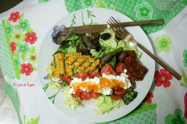 Ensalada de tres tomates El Ágora de Ángeles