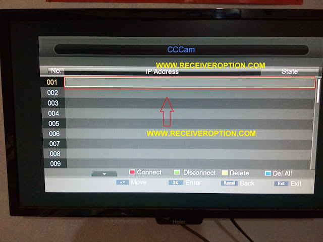 HOW TO ENTER CLINE IN ECHOLINK 9999 HD DILBAR RECEIVER