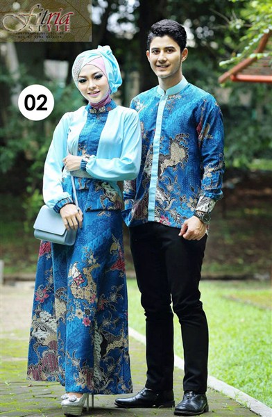 Trend model baju muslim batik sarimbit couple keluarga terbaru 2017/2018