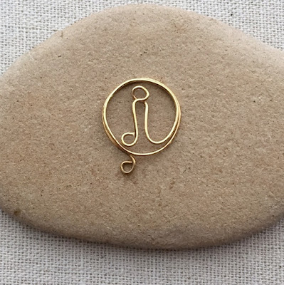 DIY fancy wire initial letters for jewelry project - Lisa Yang's Jewelry Blog