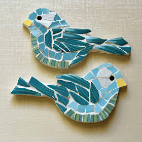 Picassiette Mosaic Birds by Jeanne Selep