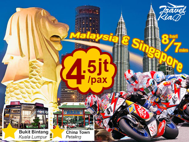 Paket promo tur malaysia singapore moto GP