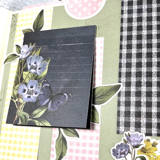 Scrapbook Album with Flowers and journaling spot
