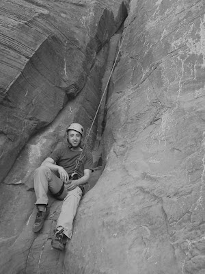 Climbing "Wall Street" in Moab, Utah