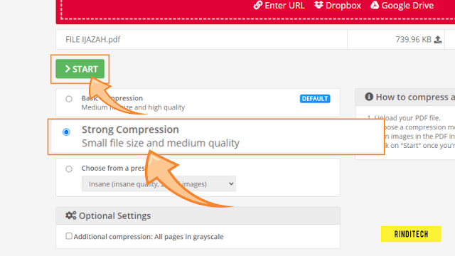 How to compress PDF files to a very small size