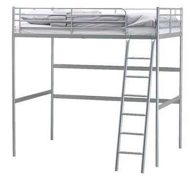 UHURU FURNITURE & COLLECTIBLES: SOLD   Ikea Full size Loft Bed   $60