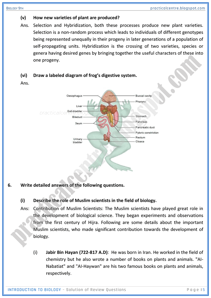 introduction-to-biology-solution-of-review-questions-biology-9th-notes